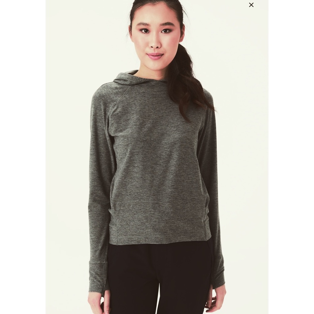 Like Mew Lole Women’s Half Moon Pullover Hoodie Size M in Dark Sage Green